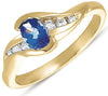 .63CT DIAMOND & AAA TANZANITE 14KT YELLOW GOLD 3D OVAL & ROUND ENGAGEMENT RING