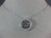ESTATE .20CT DIAMOND 14KT WHITE GOLD 3D ROUND SHEMA YISRAEL FLOATING PENDANT