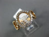 ESTATE .25CT DIAMOND 14KT ROSE GOLD ROUND BEADED CIRCLE OF LIFE CLASSIC FUN RING