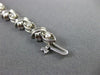 ANTIQUE 1.15CT ROUND CUT DIAMOND 14K WHITE GOLD CLASSIC CROSSOVER BRACELET #3150