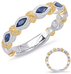 .61CT DIAMOND & AAA RUBY 14KT TWO TONE GOLD 3D ROUND & MARQUISE ANNIVERSARY RING