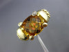 ESTATE LARGE 3.06CT DIAMOND & AAA CITRINE 14K YELLOW GOLD 3D MESH FLEXIBLE RING