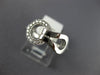 ESTATE .15CT DIAMOND 18KT WHITE GOLD 3D CLASSIC LOVE KNOT BELT FUN RING