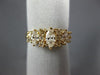 ESTATE WIDE 1.05CT MARQUISE & ROUND DIAMOND 14KT YELLOW GOLD CLASSIC RING #22273