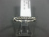 ESTATE .63CT DIAMOND 14K WHITE GOLD 3D CLASSIC ETERNITY WEDDING ANNIVERSARY RING