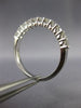 ESTATE .65CT DIAMOND 18KT WHITE GOLD 11 STONE SEMI ETERNITY ANNIVERSARY RING