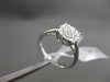 ESTATE .34CT DIAMOND 18KT WHITE GOLD CLUSTER PROMISE FRIENDSHIP ENGAGEMENT RING