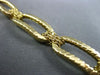 ESTATE WIDE 14KT YELLOW GOLD ELONGATED DIAMOND CUT ITALIAN LINK TOGGLE BRACELET