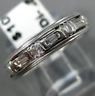 ANTIQUE WIDE .83CT DIAMOND PLATINUM 3D CLASSIC ETERNITY ANNIVERSARY RING #329