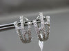 ESTATE LARGE 1.16CT DIAMOND 18KT WHITE GOLD MULTI ROW BRANCH CLIP ON EARRINGS