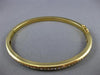 ESTATE 1.50CT DIAMOND 18KT YELLOW GOLD 3D SEMI ETERNITY BANGLE BRACELET #21517