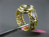 LARGE 6.50CT AMETHYST, PERIDOT & CITRINE 14KT YELLOW GOLD HANDCRAFTED ROPE RING