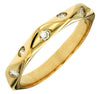 ESTATE .17CT DIAMOND 14KT YELLOW GOLD 3D ETOILE MULTI WAVE FUN ANNIVERSARY RING