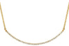 ESTATE 0.50CT DIAMOND 14KT YELLOW GOLD 3D CLASSIC BAR HAPPY FACE LOVE NECKLACE