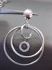 ESTATE EXTRA LARGE .26CT DIAMOND 18KT WHITE GOLD CIRCLE OF LIFE CLIP ON EARRINGS