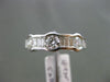 ESTATE 1.65CT DIAMOND 18K WHITE GOLD SEMI BEZEL CLASSIC WEDDING ANNIVERSARY RING