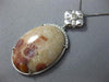 ESTATE LARGE 26.30CT DIAMOND & AAA CORAL 14KT WHITE GOLD 3D OVAL FLOWER PENDANT