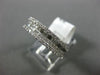 ESTATE 1.16CT DIAMOND 18K WHITE GOLD 4ROW SEMI ETERNITY WEDDING ANNIVERSARY RING