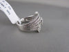 ANTIQUE WIDE FLOWER 1.59CT DIAMOND 18KT WHITE GOLD RING