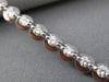 ANTIQUE 2.26CT ROUND DIAMOND 18KT WHITE GOLD 3D CIRCULAR TENNIS BRACELET #14542