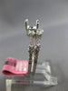 ESTATE .44CT DIAMOND 18K WHITE GOLD SEMI ETERNITY SEMI MOUNT ENGAGEMENT RING SET