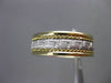 ESTATE WIDE 14KT TWO TONE GOLD HANDCRAFTED GREEK KEY ANNIVERSARY RING 7mm #23580