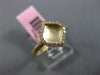 ESTATE .15CT DIAMOND 14KT YELLOW GOLD 3D CLASSIC LEAF MATTE & SHINY RING 11mm