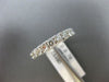 ESTATE .70CT DIAMOND 14KT WHITE GOLD 3D CLASSIC SEMI ETERNITY ANNIVERSARY RING