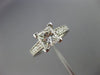 ESTATE 1.27CT DIAMOND PLATINUM 3D FILIGREE HEART MILGRAIN ENGAGEMENT RING #25486