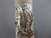 ESTATE MASSIVE 1.92CT DIAMOND 18KT WHITE GOLD 3D CRISS CROSS LOVE KNOT FUN RING