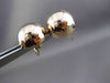 ESTATE LARGE 14KT YELLOW GOLD 3 DIMENSIONAL CIRCULAR SCREW BACK EARRINGS #23756