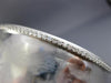 ESTATE WIDE .90CT DIAMOND 14KT WHITE GOLD HAMMERED FLEXIBLE CUFF BANGLE BRACELET