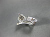 ESTATE .36CT DIAMOND 18KT WHITE GOLD FLOWER CLUSTER HUGGIE POST EARRINGS #21306
