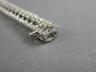 ESTATE WIDE 1.62CT DIAMOND 14KT WHITE GOLD CLASSIC 3 ROW ETOILE TENNIS BRACELET