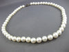 ESTATE 925 SILVER AAA SOUTH SEA PEARL 3D SINGLE STRAND FLOWER NECKLACE #25828