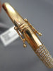ESTATE WIDE 2.32CT DIAMOND 18KT ROSE GOLD CLASSIC MULTI ROW PAVE BANGLE BRACELET