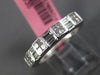 ESTATE .52CT DIAMOND 18KT WHITE GOLD 3D SQUARE 2 ROW WEDDING ANNIVERSARY RING