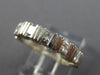 ESTATE .72CT DIAMOND 14KT WHITE GOLD 3D CHANNEL PRINCESS ANNIVERSARY RING #1796