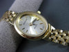 ESTATE OVAL 14KT YELLOW GOLD GENEVE WATCH WITH DIAMOND CUT BAND AMAZING! #22619