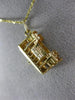 ANTIQUE 14KT YELLOW GOLD 3D CLASSIC SAN FRANCISCO TROLLEY CAR PENDANT #26312