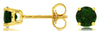 ESTATE 1.10CT AAA RUSSALITE 14KT YELLOW GOLD 3D CLASSIC 4 PRONG STUD EARRINGS