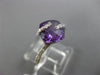 ESTATE 2.34CT DIAMOND & AAA AMETHYST 14KT WHITE GOLD SQUARE CRISS CROSS FUN RING