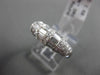 ESTATE 1.59CT BAGUETTE & ROUND DIAMOND 18KT WHITE GOLD 3D ANNIVERSARY RING