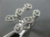 ESTATE LARGE .92CT DIAMOND 18KT WHITE GOLD 3D MULTI PEAR SHAPED ZIG ZAG FUN RING