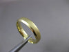 ESTATE 14KT YELLOW GOLD MATTE & SHINY COMFORT FIT WEDDING BAND RING 4.5mm #2344