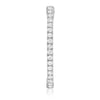 ESTATE 1.38CT DIAMOND 14KT WHITE GOLD 3D OVAL INSIDE OUT HOOP HANGING EARRINGS