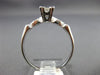 ANTIQUE .62CT ROUND DIAMOND PLATINUM 3D FILIGREE FISHTAIL ENGAGEMENT RING #22181