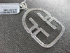 ESTATE LARGE .60CT DIAMOND 18KT WHITE GOLD 3D FLEXIBLE HOUSE PENDANT