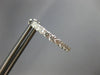 ESTATE 1.77CT DIAMOND 18KT WHITE GOLD INSIDE ROUND HOOP HUGGIE HANGING EARRINGS