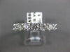 ESTATE 1.40CT DIAMOND 14K WHITE GOLD 7 STONE SHARE PRONG ANNIVERSARY RING #18618